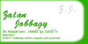 zalan jobbagy business card